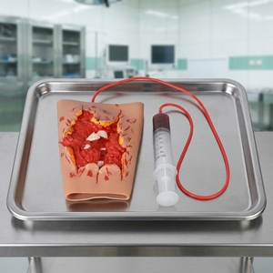 Módulo de Simulación de Fractura por Impacto en el Pie, Modelo de Trauma con Sangrado y Tubo de Infusión y <span class=keywords><strong>Jeringa</strong></span> para Primeros Auxilios y Vendarizaciones - Product Image 4