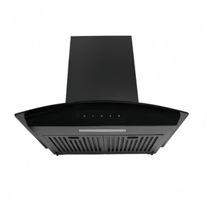 Hotte aspirante <span class=keywords><strong>ARCTURUS</strong></span> noire et bleue raffinée avec éclairage LED à économie d'énergie et moteur en cuivre pour cuisine moderne - Product Image 5