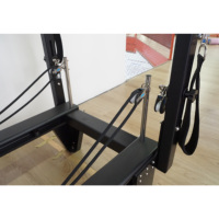 MJD-W45 Reformer Pilates demi-tourneur en alliage d'aluminium réglable avec conception durable pour usage en studio de Pilates, garantie de 3 ans