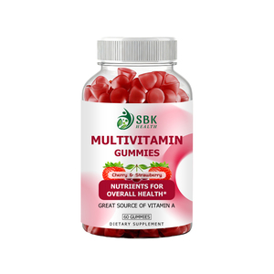 Gommes multivitaminées OEM, excellente source de vitamine A, contribue à protéger les cellules du stress oxydatif, soutient la fonction immunitaire normale. - Product Image 1