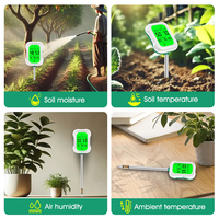 Détecteur de fertilité 7 en 1, pH, humidité, lumière, température ambiante, humidité de l'air, analyseur de sol multifonction, modèle de mesure de l'analyse du sol