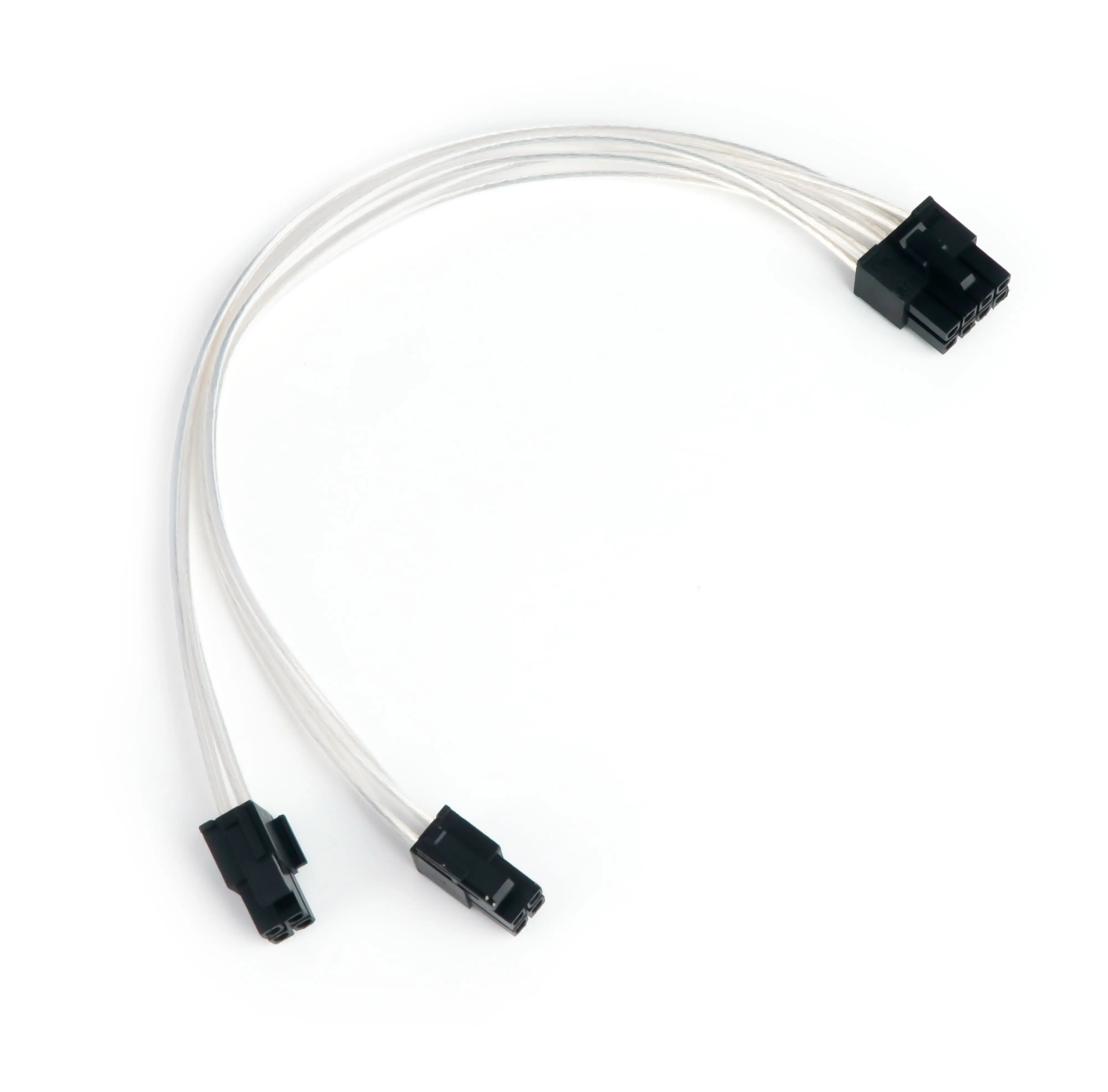 Fabricant personnalisé plaqué argent 8 broches à 4 broches + 4 broches Psu Sleeve Cable Cpu Power Supply Cable