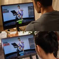 Vélo d'entraînement stationnaire Xburn Music Wheel M1 pour la gym et le fitness, vélo de cyclisme d'intérieur avec structure métallique