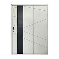 Porte d'entrée pivotante de luxe en aluminium Grandsea à rupture de pont thermique avec serrure multipoints pour villa résidentielle