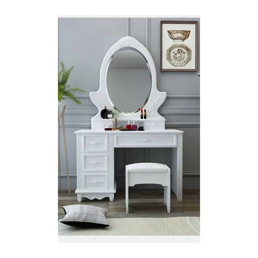 Hot Selling High Level New Design Delicate Appearance Wooden Makeup Dressing Table Wiod