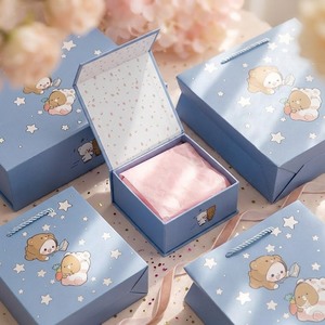 Cute Cartoon-style Recycled Kraft Corrugated Gift Box Set with Customizable Options Including Multi-size Gift Boxes Tote Bags - Product Image 3