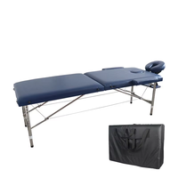Table de massage et de soin du visage portable et pliable, avec éponge haute densité, confortable, design moderne, en bois, pour usage scolaire, hôtelier et thérapeutique