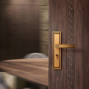 Tiradores de puerta de dormitorio de estilo europeo, cerraduras con llave, cerradura de puerta de madera, perillas de puerta, manija de cerradura separada - Product Image 5