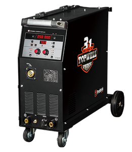 เครื่องเชื่อม Topwell Promig-250SYN DP <span class=keywords><strong>MIG</strong></span> 26.5V ระบบสเปรย์ทรานเฟอร์  60% ดิวตี้ไซเคิล  ลวดเชื่อมขนาด 0.8-1.2 มม.  ความเร็วป้อนลวด 25 ม./นาที  ลดการกระเด็นของลวด  สำหรับงานรีเวิร์ค - Product Image 3