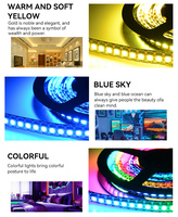 SK6812 WS2812 WS2811 WS2812B RGB ARGB RGBIC Contrôleur Musique avec MIC pour Adressable Digital Pixel LED Strip Light APP USB 5V