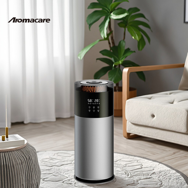Aromacare 13L Top Filling Large Size Humidifier Smart 6 Gear Tower Cool Mist Humidifier for Basement