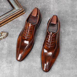 Zapatos de Negocios de Piel de Alta Densidad con Punta Puntiaguda para Hombre, Revestimiento Antiarañazos, Malla Transpirable, Soporte de Arco, Impermeables - Product Image 4