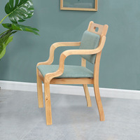 Chaise de table ergonomique pour personnes âgées avec dossier et accoudoirs rembourrés, mobilier pour maisons de retraite et centres de bien-être pour personnes âgées