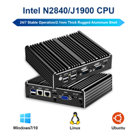 Mini PC OEM Nano con 2 Puertos Ethernet, Celeron J1900/N2840 de Cuatro Núcleos, 2COM, DDR3L, 1*VGA, 1*HDMI, X86, Thin Client, Sin Ventilador, Computadora Industrial