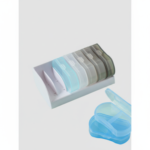 7-Piece 2-Compartment Medicine <b>Bottle</b> <b>Pill</b> Storage Case Made in Korea Model Daiso0478 - Product Image 2