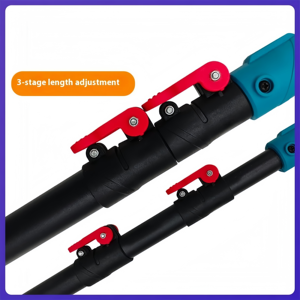 Gunting listrik tongkat ekstensi kelas industri, 1.15m/2m gunting listrik pemangkas ketinggian tinggi dan gunting cabang tinggi untuk penggunaan gergaji rantai - Product Image 5