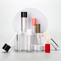 Soins personnels couleur personnalisée brillant à lèvres baguette Tubes Lipgloss conteneur rose personnalisé Lipgloss Tubes Logo personnalisé
