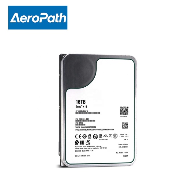 Original New for X16 ST16000NM010G CNXPV 16TB 7200RPM SAS-12Gbps 256MB Buffer 3.5in Internal Enterprise HDD Aluminium Alloy