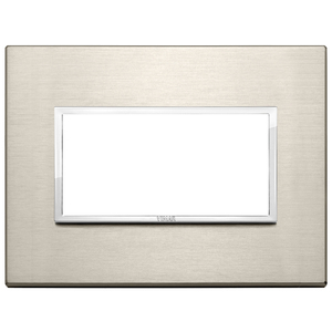 Vimar Wall <b>Switch</b> Plate 4M Light Bronze 15.35x11.6cm - Product Image 1