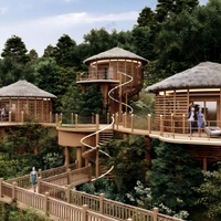 Expérience de camping de luxe en cabane de safari dans le désert personnalisée, villa en bois, chambre de camping, design moderne écologique à installation rapide