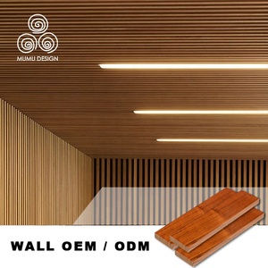 Pannello Acustico in PVC Effetto Legno MUMU per <span class=keywords><strong>Soffitto</strong></span> Residenziale, Rivestimento Decorativo per Portico e Galleria - Product Image 5