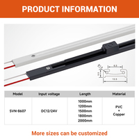 Connecteur d'alimentation pour système de rail de guidage linéaire pour éclairage sur rail LED à fente de conduction, mini DC 12V 24V, direct usine