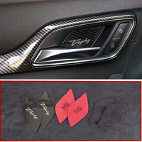 Tcart Metals+ Garniture de poignée de porte intérieure en flanelle courte 4 pièces pour MG ZS EV HS MG6 MG5 EZS, protection contre les rayures