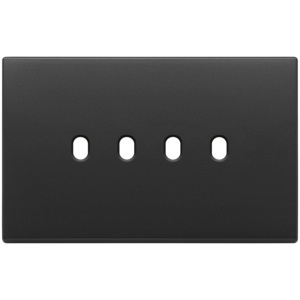 Plaque vintage anthracite gris 4Mx4 14.7x9.7x1.4 Prises et fiches - Product Image 1