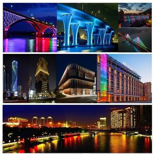 Éclairage architectural extérieur DMX512 RGBW pour hôtels, luminaires décoratifs commerciaux pour façades, éclairage mural de contour - Product Image 6