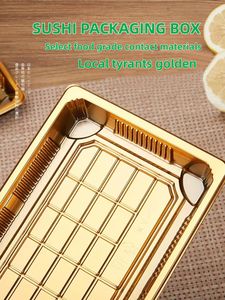 HYX-81205 Boîte à <span class=keywords><strong>sushi</strong></span> jetable carrée en plastique très vendue, boîte alimentaire en plastique, boîte d'emballage pour gâteaux, boîte en plastique PET acceptée - Product Image 5