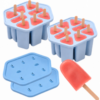 Moule à glaces SILIKOLOVE Factory 8 cavités, antiadhésif platine LFGB, sans BPA, 100% silicone alimentaire