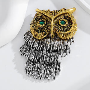 ヨーロピアンアメリカンスタイルレトロなクロスシルバーメッキメタルコインブローチファッションクリエイティブトレンディ大胆な性格 - Product Image 4