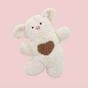 Serie Happy Animal, Perro y Cerdo, Peluche Súper Suave, Almohada de Peluche para Niños, Regalo de Cumpleaños - Product Image 4