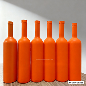 Venta al por mayor Slik Serigrafía Etiqueta personalizada 500ml 700ml 750ml Botellas de alcohol de vidrio para <span class=keywords><strong>Bourbon</strong></span> Vodka Tequila <span class=keywords><strong>Gin</strong></span> - Product Image 5