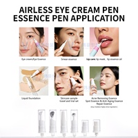 Flacon pompe airless 5ml 10ml 12ml 15ml pour crème contour des yeux, sérum anti-rides raffermissant, gel contour des yeux, cosmétiques de voyage