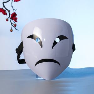 Anime Black <span class=keywords><strong>Bullet</strong></span> <span class=keywords><strong>Kagetane</strong></span> Hiruko Cosplay máscara Unisex Burakku Buretto Smile Full Face Headgear - Product Image 4