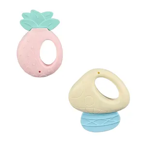 2021 Fabriek Prijs Candy Kleur Silicone Tandjes Speelgoed Voor Baby 'S Bijtring Maken Uw Gelukkige Baby Baby Bijtringen