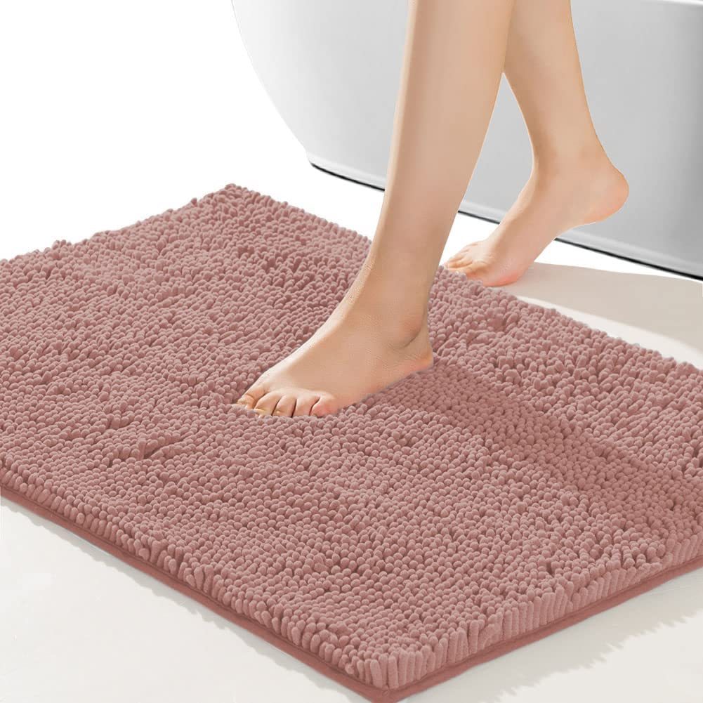 Популярный поставщик, индивидуальный нескользящий Быстросохнущий коврик из шенилла для ванной, мягкий плюшевый коврик из микрофибры для ванной, для продавца Amazon