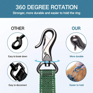 <span class=keywords><strong>Correa</strong></span> de <span class=keywords><strong>perro</strong></span> multifuncional 6 en 1 con cinturón de seguridad de coche resistente elástico de rotación de 360 ° para caminar seguro con <span class=keywords><strong>manos</strong></span> <span class=keywords><strong>libres</strong></span> - Product Image 3