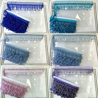 WTT-008 Keering Fashion Beads Fringe Handmade Lace Fringe Tassel Trim Beaded Trimming for Wedding Party Dress Decoration