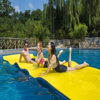 Tapis flottant en mousse XPE, non gonflable, pour la baignade, île flottante, tapis de plage, piscine, lac, mer, pour adultes, détente et divertissement
