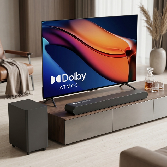 280W Dolby Atmos Home Theater Systems TV Speakers with BassMAX and BT Audio