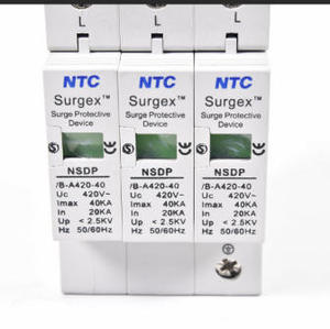 Protector Contra Sobretensiones NSDP/B-A320-100-3,D3,W100 N TC y Auténtico TOMZN SPD 10KA~20KA/20KA~40KA para el Hogar NSDP/B-A320-100-3,D3,W100 - Product Image 4