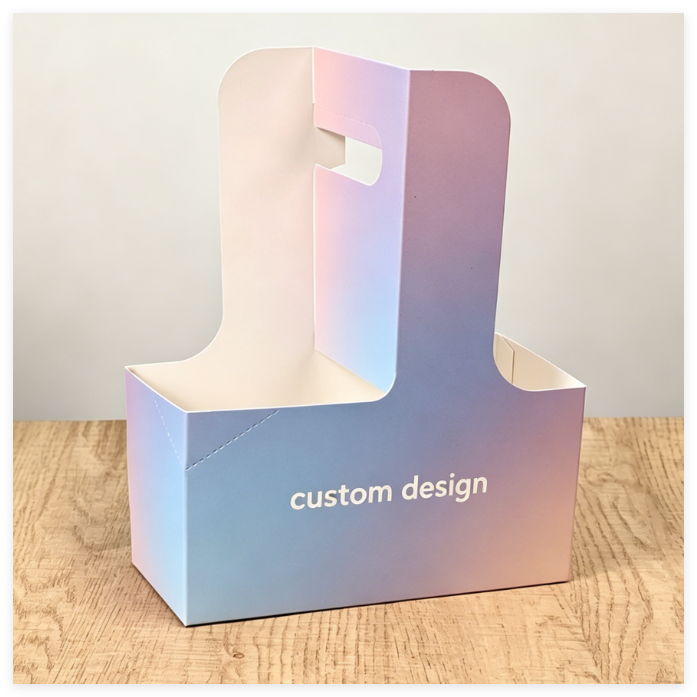 Personalized Printed Portable Coffee Takeaway Box