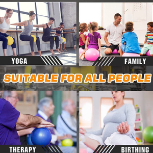Biểu Tượng Tùy Chỉnh Màu Đen Yoga Bóng 9 Inch Mini Barre Bóng Ổn định Tập Thể Dục Đào Tạo Phòng Tập Thể Dục Chống Burst Trượt Nhỏ Pilates Quả Bóng - Product Image 5