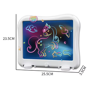 Papan lukis bercahaya multifungsi, papan nyala pendidikan anak-anak untuk gambar ajaib dikemas dalam kotak mainan 2025 - Product Image 4
