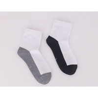 Chaussettes blanches pour enfants printemps automne avec bas noir Chaussettes sport en coton pour étudiants
