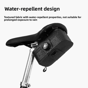 <span class=keywords><strong>Sacoche</strong></span> de Selle de Vélo Arrière <span class=keywords><strong>pour</strong></span> VTT et Vélo de Route, en TPU Résistant à l'Eau, Extensible, avec Verrou Rotatif <span class=keywords><strong>pour</strong></span> Cyclisme - Product Image 5