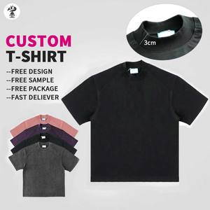 เสื้อยืดผู้ชายสั่งทำพิเศษ ผ้าฝ้าย 100% คุณภาพหรูหรา ทรงโอเวอร์ไซส์ ดีไซน์ไหล่ตก เสื้อเปล่าสไตล์สตรีทแวร์ วินเทจ พิมพ์ลายเสื้อยืดสำหรับผู้ชาย - Product Image 2