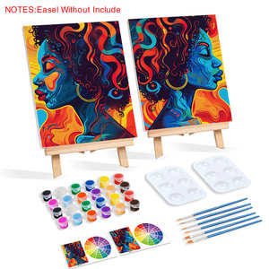 Marco de Lona <span class=keywords><strong>para</strong></span> Pintura al Óleo con Patrón de Pigmentos Digitales, Venta al Por Mayor de Fábrica - Product Image 3